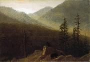 Albert Bierstadt Bears in the Wilderness oil painting reproduction